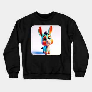 Animals, Insects and Birds - Donkey #32 Crewneck Sweatshirt